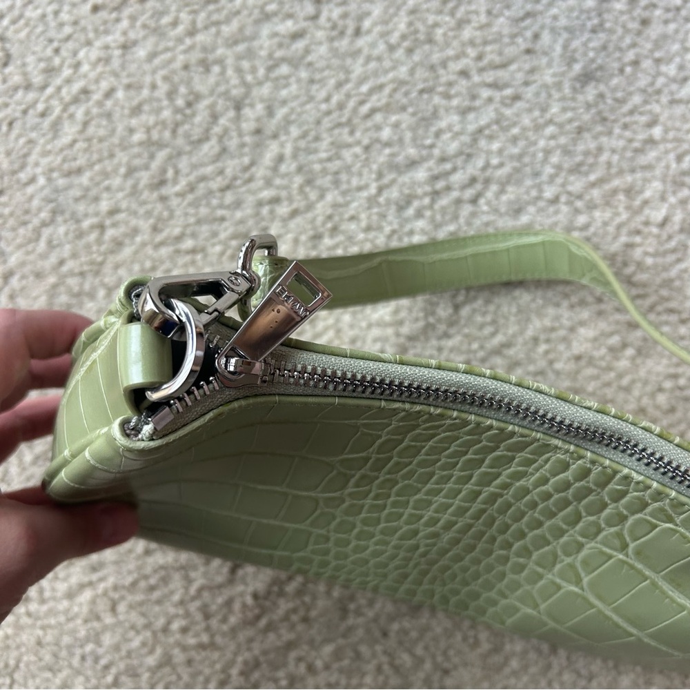 JW Pei Eva Shoulder Handbag - Sage Green Croc - Picture 8 of 10